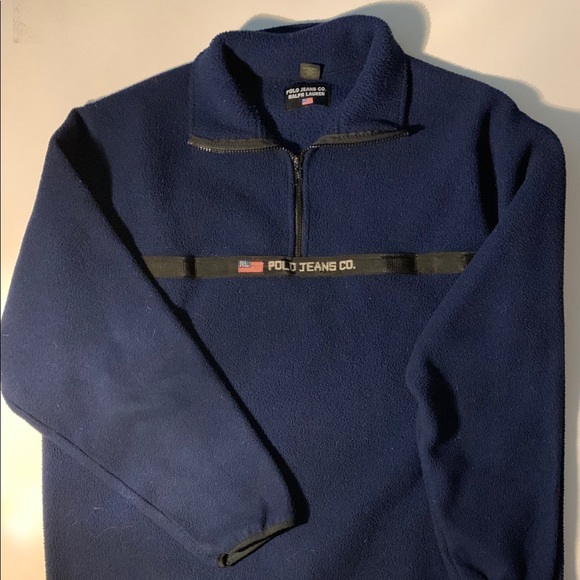 Polo Ralph Lauren Half-Zip USA Sweater Medium - Picture 1 of 5